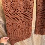 Aerie  Horizon Brown Crochet Knit Wide Leg Beach Casual Pants Med NWT Photo 4