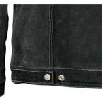 Amy Byer Vintage California Black Suede Leather Button Jacket Women Size Large Photo 6