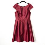 Alfred Sung NWT Burgundy Satin Twill Dress Size 12 Photo 2