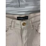 EXPRESS Lace Trim Tan Denim Shorts Size 6 Photo 2