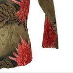 Alberto Makali Vintage  Y2K Crinkle Abstract Sequin Blouse Brown Pink Small NWOT Photo 6