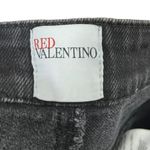 RED VALENTINO Skinny Jeans Low Rise Black Dark Wash Women’s Size 31 Stretch Photo 7
