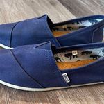 Toms Classic Navy Canvas Slip On Shoes Photo 9