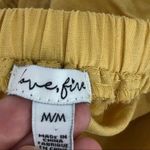 Love, Fire - Off Shoulder, Linen Blend, Crop Blouse in Mustard Yellow - M Photo 4
