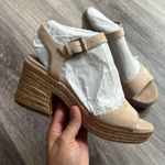 Vince Camuto  Heeled Sandals 8.5 Tan Block Heel Shoes Casual Photo 0