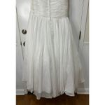 Mac Duggal  Bustier Gown White Beaded Embellishments Size 10 NWT 64330 Wedding Photo 14