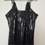 Forever 21 Black Sequin Dress with Sequin Fringe Hem Photo 2