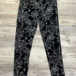 No Boundaries Black with White Spider & Web Print Soft Fleece Jr Size L (11-13) Photo 1