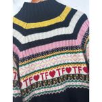 Teddy Fresh  Cardigan 2XL Zip Up Sweater Knit‎ Fair Isle TF Hearts Merino Wool Photo 4