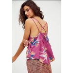 Free People We Are The Free Hey Girl Floral V-Neck Tank Top Size L NWT Photo 1