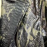 Ramy Brook Kane Snakeskin Animal Print Faux Leather Moto Biker Jacket Size S Photo 15