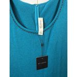 St. John  Collection Studded Wool Blend Dress in Baltic Blue - Size - 12 - NWT Photo 5