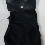 Target Faux Leather Black Fold Over Quilted Clutch Handle Strap Crossbody Bag Photo 7