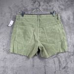 Gap  Shorts Green‎ Corduroy High Rise Womens 6/28 Raw Hem Neutral Festival Casual Photo 2