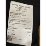 Escada Short Sleeve‎ Pleated Fit & Flare Dress Size 34 Black Knee Length Ponte Photo 6