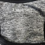 Bebe Sports Bra Women Large Gray Racerback Pullover Adjustable Straps-No pads Photo 2