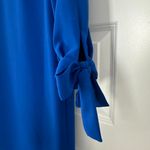 CeCe Royal Blue V Neck Dress Photo 3