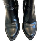 Anthropologie SixtySeven Black Leather Ankle Boots Photo 8
