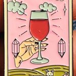 Enamel Pin Tarot The Wine 12 Oracle Card Brooch Multiple Photo 0