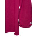 Timber Lea Women's Sweater Vintage Embroidered Floral Cat Boxy Fit Knit Medium Pink Photo 6