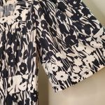 BCBG MaxAzria Black White Floral Jersey Dress XS Photo 8
