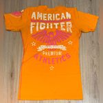 American Fighter  Orange pink short sleeve shirt top T-Shirt Photo 1