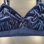 Free Press  Velvet Bralette in Deep Blue Photo 1