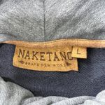 Naketano El Chapo Knows Hoodie Dress L Women Vintage Blue Cowl Neck Owl Logo Photo 3