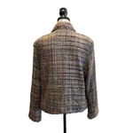 Vintage Y2K Tweed Blazer Jacket Lingenfelter Brill Pink Green Size XL Fringe Photo 3