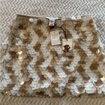 Sincerely Jules Cream Sequin Mini Skirt Size XS Photo 2