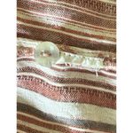 O'Neill O’Neill Striped Long Sleeve Button-Up Shirt – Size M, Textured Red Cream Photo 4