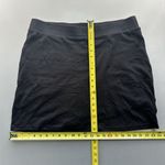 Croft & Barrow Skort Women’s Size L Black Elastic Waist Shorts Skirt Pockets Photo 8