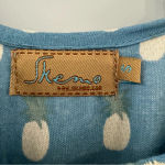 Skeno Jumpsuit Blue‎ and White Pineapple Print size Small Blue Photo 4