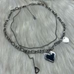 Layered heart charms I Love You S.Steal necklace Silver Photo 0