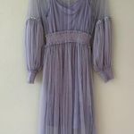 Victorian Style Blue Lace Dress Women’s Medium Photo 5