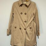Michael Kors Khaki Trench Coat Belted Jacket Photo 5