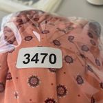 Lands' End Lands'‎ End Women's Maxi Dress Floral Print Faux Wrap Coral Pink Petite L Photo 8