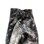 Helmut Lang SILK Cellophane Print Faux Tulip Hem Wrap Skirt Black Silver 4 NWT Photo 3