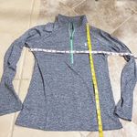 Under Armour š UA Heat Gear pullover 1/2 zip long sleeve blue top medium Photo 4