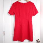 Abercrombie & Fitch Scoop Neck Short Sleeve Dress Women's Cherry Red size S Photo 2