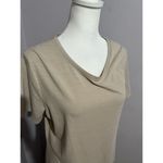 Treasure & Bond  Tan Short Sleeve T-Shirt Cinched Maxi Dress Size XL Photo 1