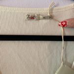 NWT Faherty Women's size XL White Freestyle Ribbed Knit Tee Scoop Neck Cotton Photo 2