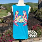 Oversized Boutique Beachy Blue Tank Top Photo 1