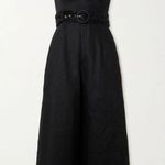 Zimmermann Golden Belted Linen Jumpsuit Black Size US 4 NWT 5036USS245 Photo 10