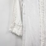 Juicy Couture Scalloped Lace Linen Mini Dress Prairie Coquette Small White Photo 8