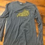 Jerzees Gray Long Sleeve Shirt with Leopard Print Design kentucky Photo 0