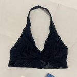 Aerie Black Lace Halter Bralette Photo 0