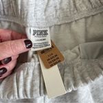 PINK - Victoria's Secret  Love Pink Spell Out  Jersey Varsity Shorts Gray NWT Large Photo 1