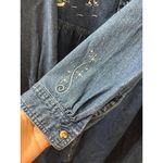 Disney Long Sleeve Denim Dress Embroidered Winnie the Pooh SNOWFLAKES Size 3X Photo 4