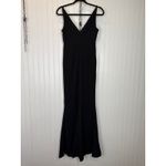 Lulus NWOT  Melora Black Sleeveless Maxi Dress Wedding Holiday Banquet Size S Photo 4
